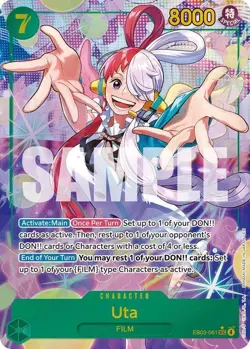 One Piece CCG - EB03 Heroines Edition - EB03-061 - Uta SEC AA - English - Image 1