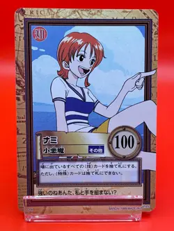 One Piece card Nami C09 Anime 1999 Japanese Game TCG Bandai Vintage - Image 1