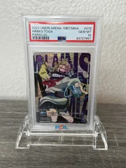 2023 UNION ARENA JPN UA10BT/MHA MY HERO ACADEMIA 1 STAR #019 HIMIKO TOGA PSA 10 - Image 1