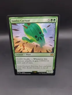 Final Fantasy MTG Jumbo Cactuar Regular R Card 0191 - Image 1