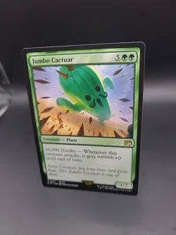 Final Fantasy MTG Jumbo Cactuar Regular R Card 0191 - Image 3