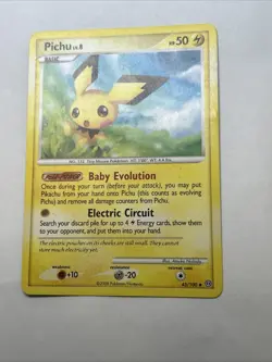 Pokemon Pichu TCG Stormfront Uncommon Card 45/100 Regular - Image 1
