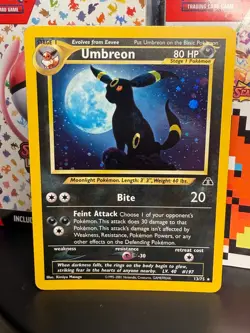 2001 POKEMON NEO DISCOVERY UMBREON HOLO CARD 13/75 NM/LP - Image 1