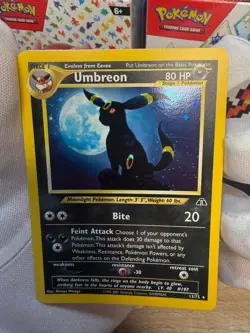 2001 POKEMON NEO DISCOVERY UMBREON HOLO CARD 13/75 NM/LP - Image 4