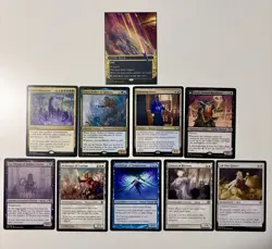 Magic The Gathering 10 Card Lot. Lotus Field (Borderless). Eerie Ultimatum. NM - Image 1