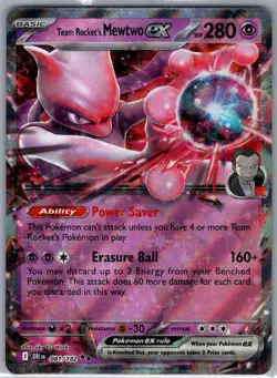 Team Rocket's Mewtwo ex 081/182 SV10: Destined Rivals - Pokemon Card - NM - Image 1