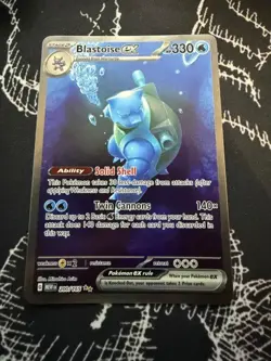 Pokemon TCG Blastoise ex Scarlet & Violet-151 200/165 Special Illustration NM+ - Image 1