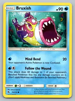 Pokemon TCG SM - Lost Thunder Bruxish 70/214 - Image 1
