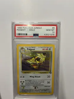 Pokemon 1999 Jungle Pidgeot Holo Rare Unlimited PSA 10 GEM MT 8/64 English - Image 1
