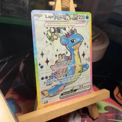 Lapras ex 158/142 Stellar Crown Full Art Double Rare Holo Pokemon TCG MINT - Image 2