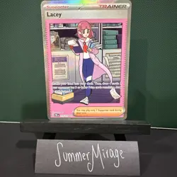 Lacey 175/131 Trainer Prismatic Evolutions Trainer SIR Holo Pokemon - Image 1