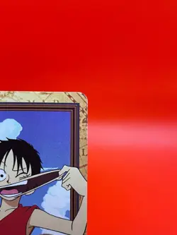 One Piece card Luffy C05 Anime 1999 Japanese Game TCG Bandai Vintage - Image 3