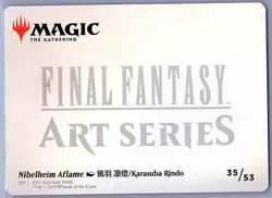 Nibelheim Aflame - Art Series 35/53 - Final Fantasy MTG - Sephiroth Card - Image 2