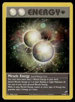 Pokemon Cards Miracle Energy 16/105 1st Edition Neo Destiny WOTC Holo NM - Image 1