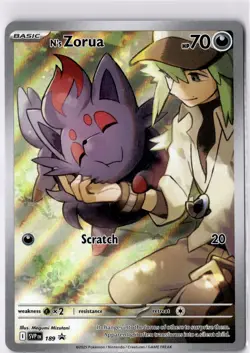 N's Zorua Promo SV: Scarlet & Violet Promo Cards 189 NM - Image 1