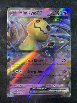 Mimikyu ex SVP 004 Black Star Promo - Holofoil Ultra Rare Pokemon Card NM - Image 1