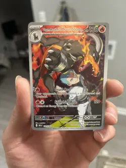 Pokemon TCG Team Rockets Houndoom Illustration Rare Card 191/182 Destined Rivals - Image 1