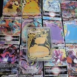 Pokemon Card Colorful gold foil 55 Cards TCG GX Vmax Charizard birthday present - Image 1