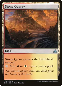 Stone Quarry (190) Rivals of Ixalan RIX MTG Magic - Image 1