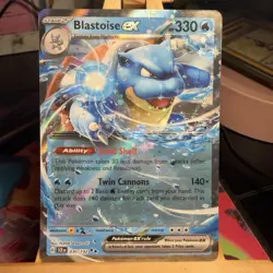 Blastoise ex 030/142 Stellar Crown Double Rare Holo Pokemon TCG MINT - Image 1