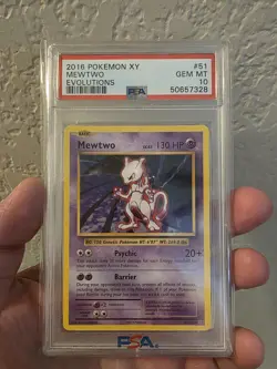 PSA 10 GEM MINT 2016 POKEMON XY MEWTWO EVOLUTIONS #51 - Image 1