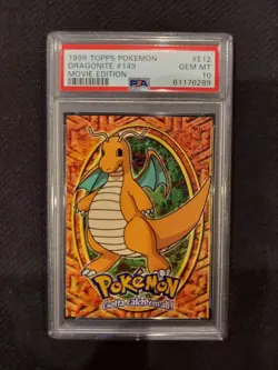 PSA 10 Dragonite Topps Pokemon Movie Edition - Image 1