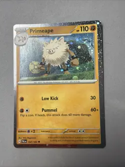 Pokemon TCG * SV Paldea Evolved * 107/193 Primeape Cosmos Holo * FRESH PK - Image 1