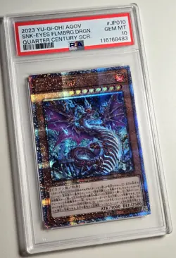 2023 YU-GI-OH! Snake Eyes Flamberge Dragon AGOV-JP010 JPN QCR PSA 10 QCSR - Image 2