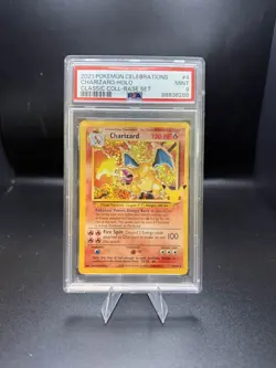 Pokemon TCG Charizard Holo Rare Card Celebrations Classic Collection 4/102 PSA 9 - Image 1