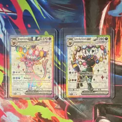 Pokemon Espeon ex & Umbreon ex Holo Lot English SVP 175/176 - 2 Standard Cards - Image 1