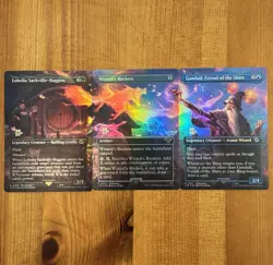 Gandalf Shire Scene Prerelease Promo, MTG LotR Lord of the Rings, 3 Cards, NM - Image 1