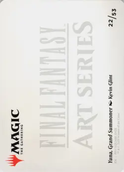 Yuna, Grand Summoner Art Card S Art Series: FINAL FANTASY 22 NM Normal MTG - Image 2