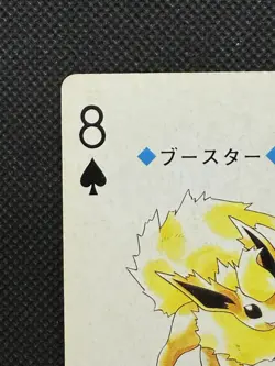 Pokemon Flareon 8 of Spades Gold Deck Ho-oh Playing Card Poker Nintendo VG - Image 2