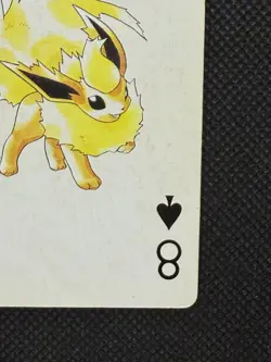 Pokemon Flareon 8 of Spades Gold Deck Ho-oh Playing Card Poker Nintendo VG - Image 4