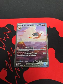Pokemon Charizard EX Holo TCG Card 199/165 Scarlet & Violet 151 Series - Image 1