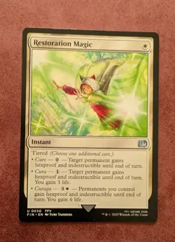 MTG Final Fantasy Uncommon RESTORATION MAGIC NM - Image 1