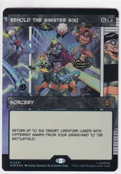 Behold the Sinister Six! 0221 (Borderless) Marvel's Spider-Man Foil - Image 1