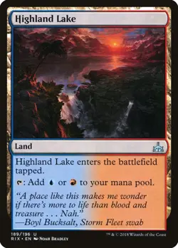 Highland Lake (189) Rivals of Ixalan RIX MTG Magic - Image 1