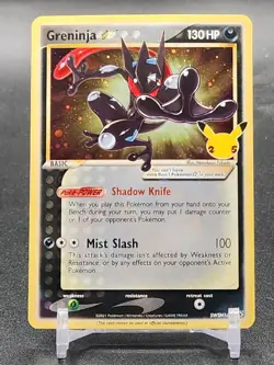 Greninja Gold Star Celebrations Promo SWSH144 Pokemon Card - Image 1