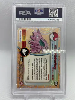 1999 Topps Pokemon TV Animation Nidorino #33 PSA 10 - Image 2