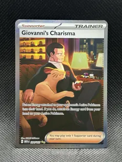 Giovanni’s Charisma 204/165 - Trainer - Full Art - 2023 Pokemon 151 - Image 1