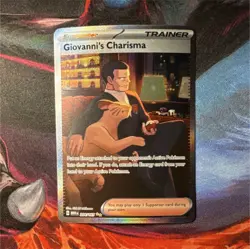 Pokemon Giovanni's Charisma 204/165 SV151 Special Illustration Rare Holo English - Image 1