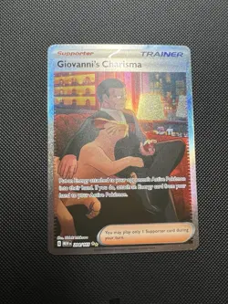 Pokemon TCG Giovanni's Charisma 204/165 Sv: Scarlet & Violet 151 Holo - Image 1