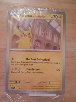 Pikachu At The Museum, Pokemon X Natural History Museum Jumbo Promo - Sealed - Image 1