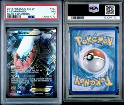 2012 Pokemon Black & White Dark Explorers #107 Darkrai Ex Dark Explorers PSA 7 - Image 3