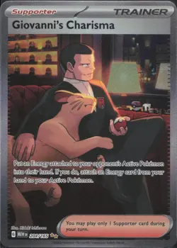 Pokemon TCG - Giovanni's Charisma 204/165 Special Illustration Rare 151 - 773 - Image 1