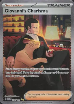 Pokemon TCG - Giovanni's Charisma 204/165 Special Illustration Rare 151 - 856 - Image 1