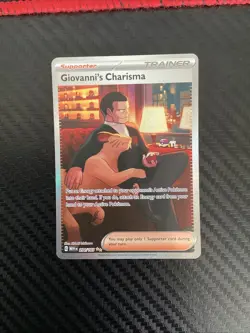 2023 Pokemon English 151 Giovanni's Charisma Special Illus. Rare - NM - Image 1
