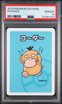 2019 POKEMON OLD MAID PSYDUCK PSA 10 - Image 1