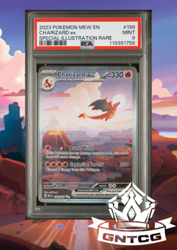Pokemon Charizard EX SIR 199/165 SIR 2023 MEW 151 ENGLISH - PSA 9 - Image 1